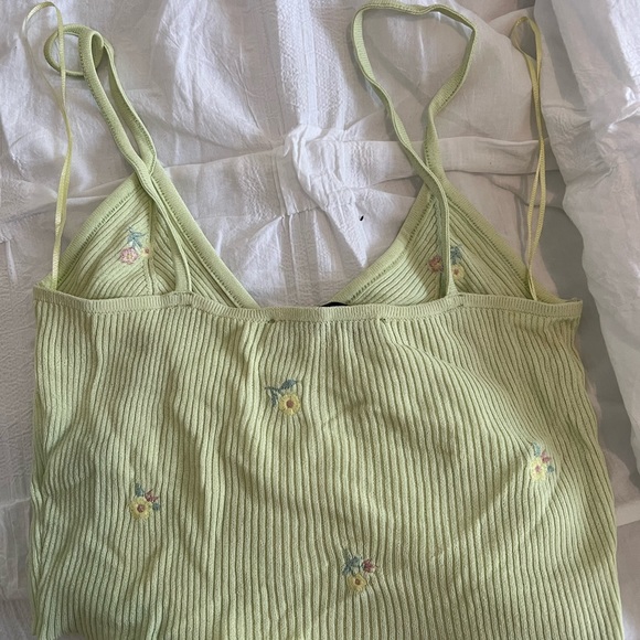 Zara floral green crop - Picture 2 of 2